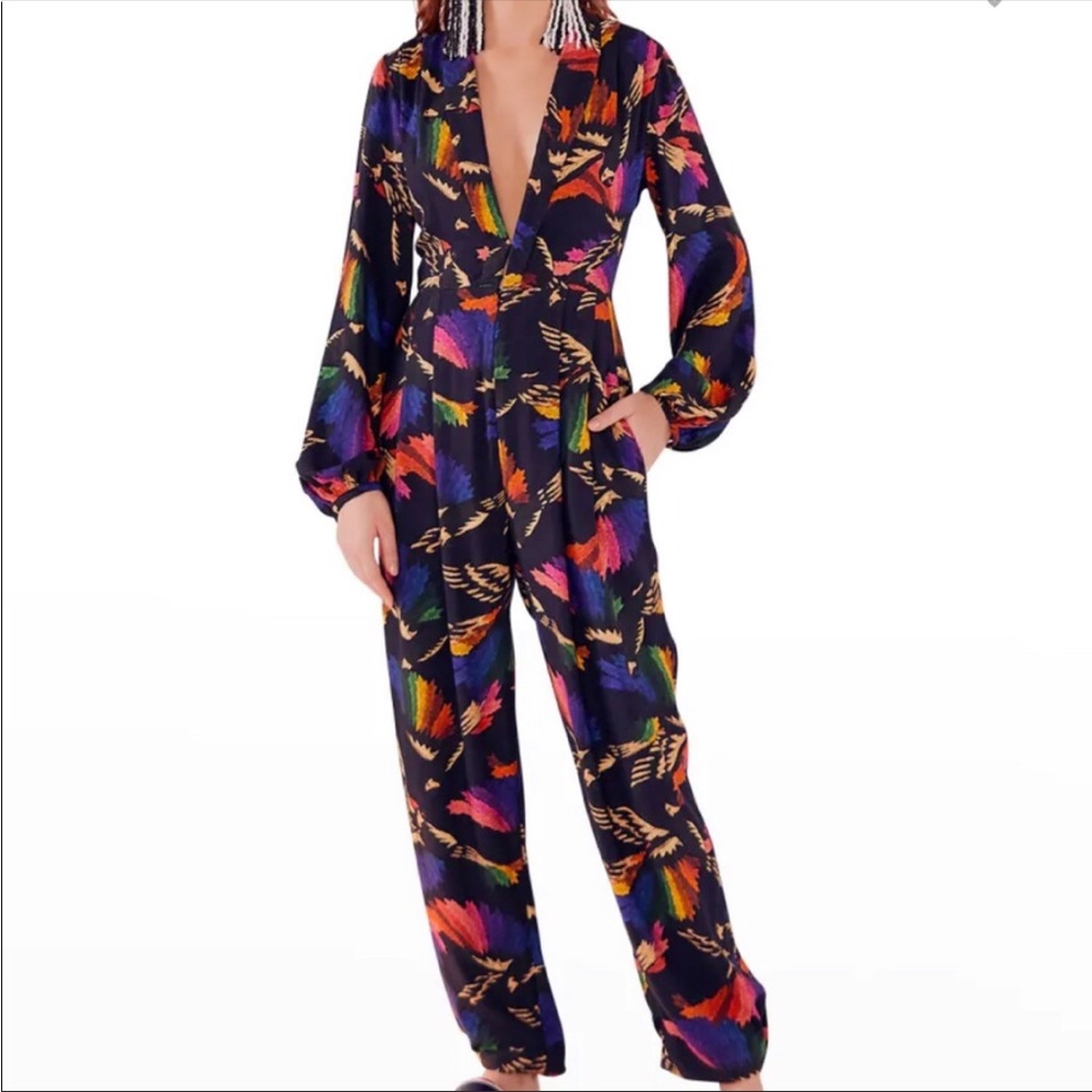 FARM Rio deep v jumpsuit M